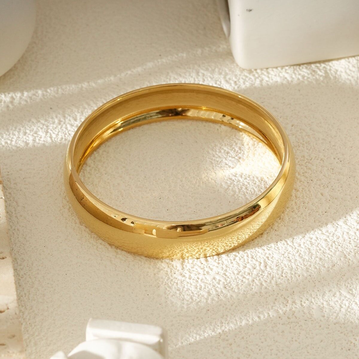 Bracelet Blanche – Jonc Rigide Brillant