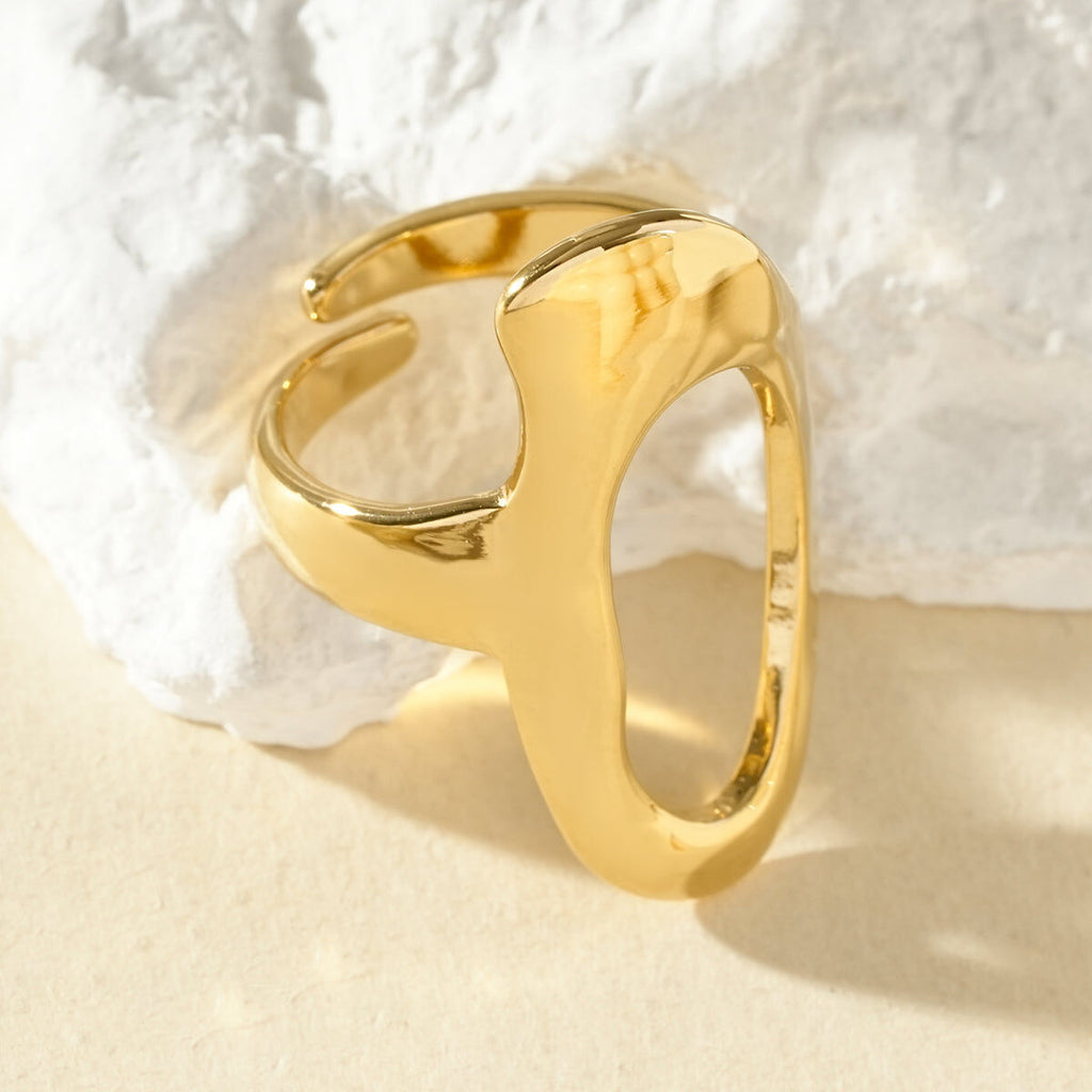 Bague Anouk – Grand Ovale Poli Miroir