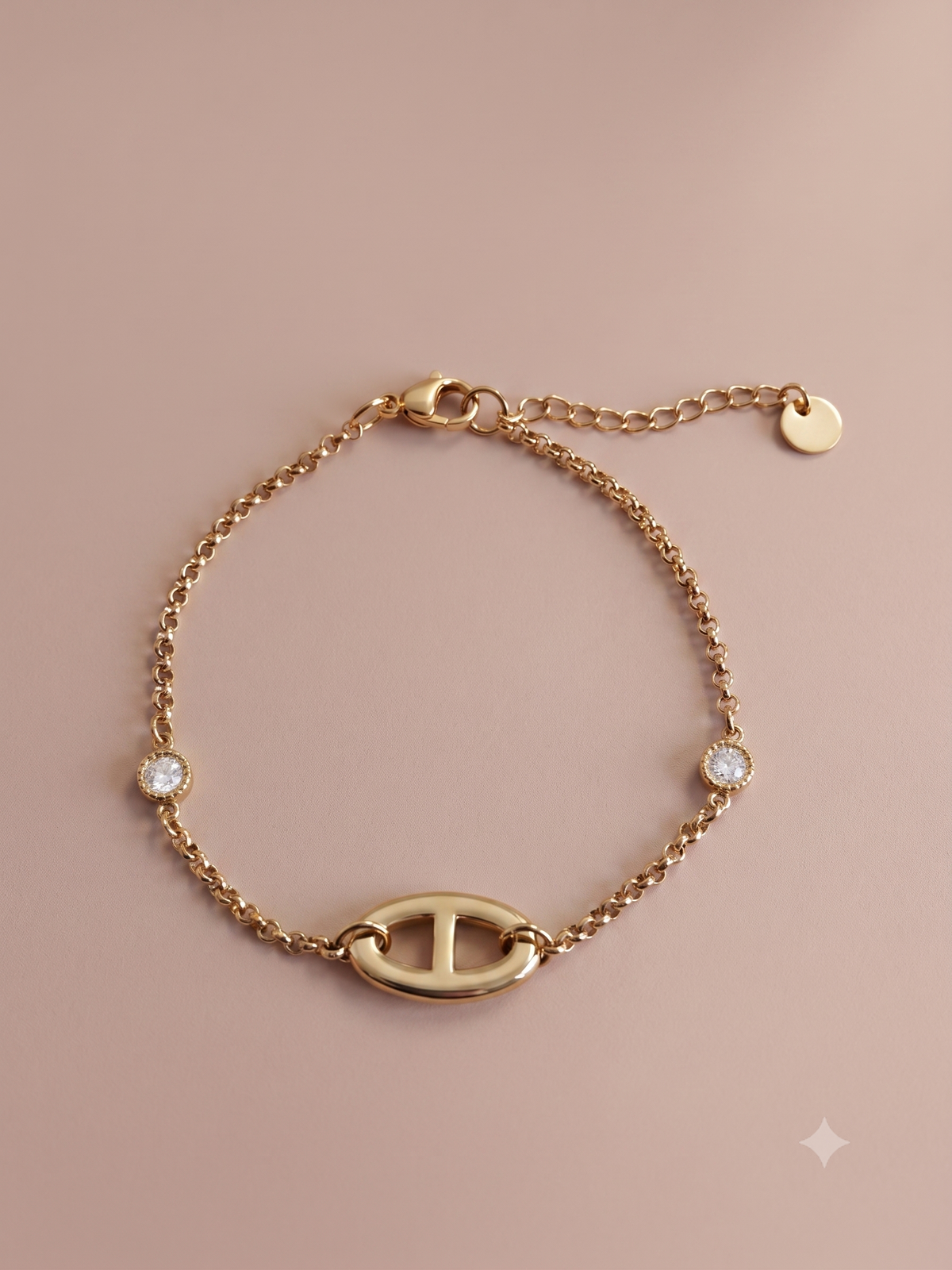 Bracelet Perle – Chaîne Maillon Zirconium