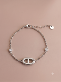 Bracelet Perla – Chaîne Maillon Zirconium – Argent
