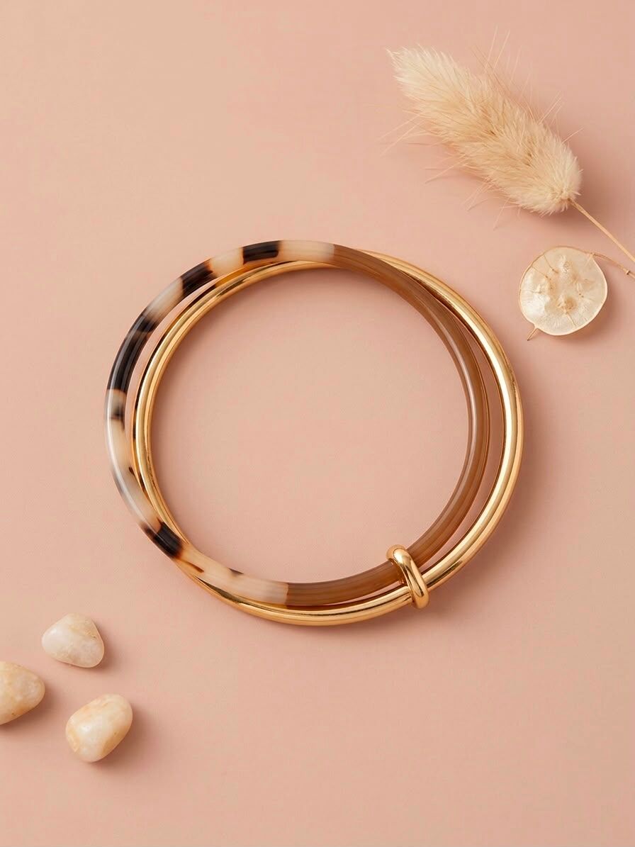 Bracelet Garance – Double Jonc Entrelacé