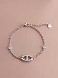 Bracelet Perla – Chaîne Maillon Zirconium – Argenté