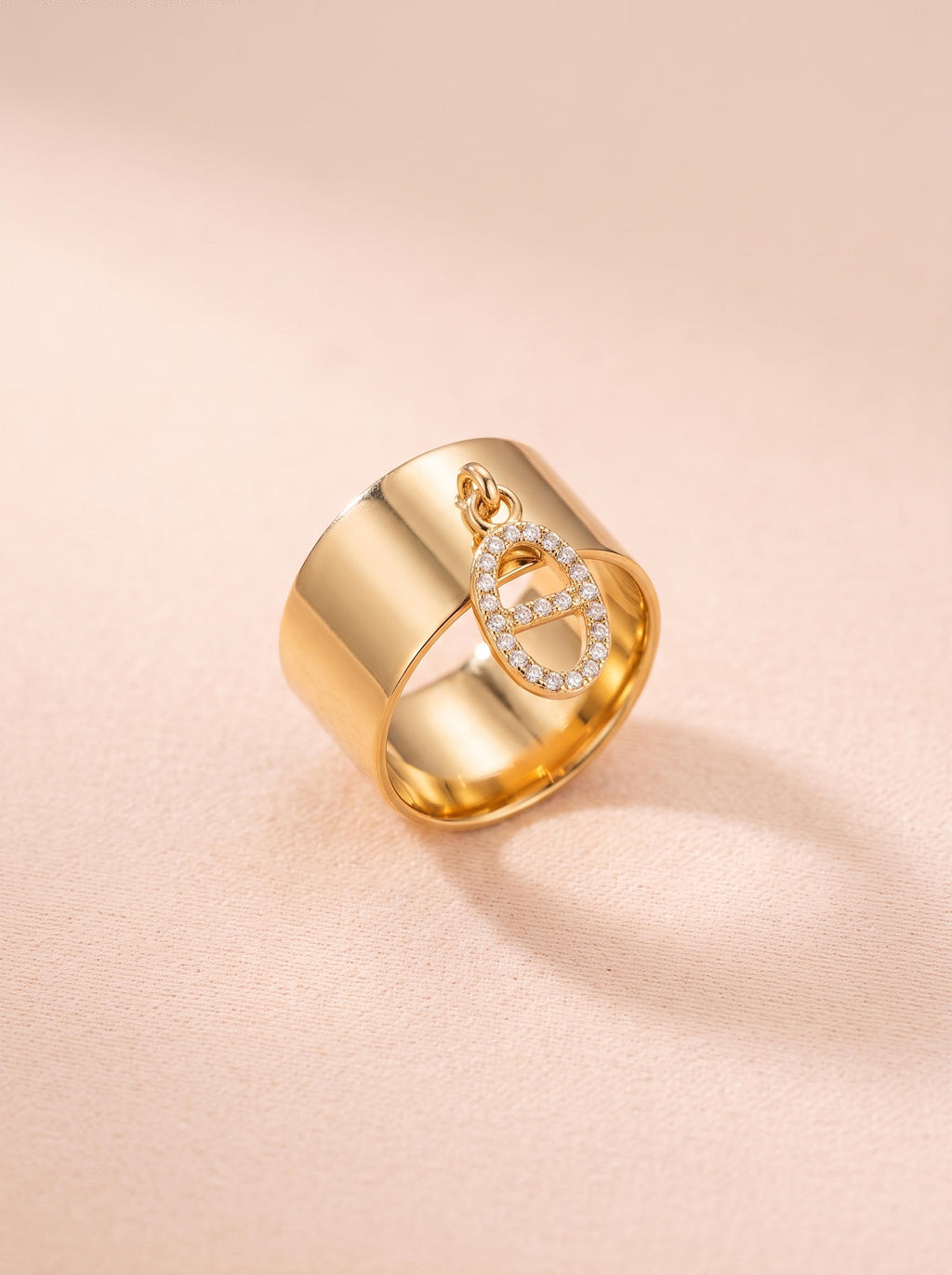 Bague Maya – Pendentif Ovale Strass