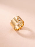 Bague Maya – Pendentif Ovale Strass