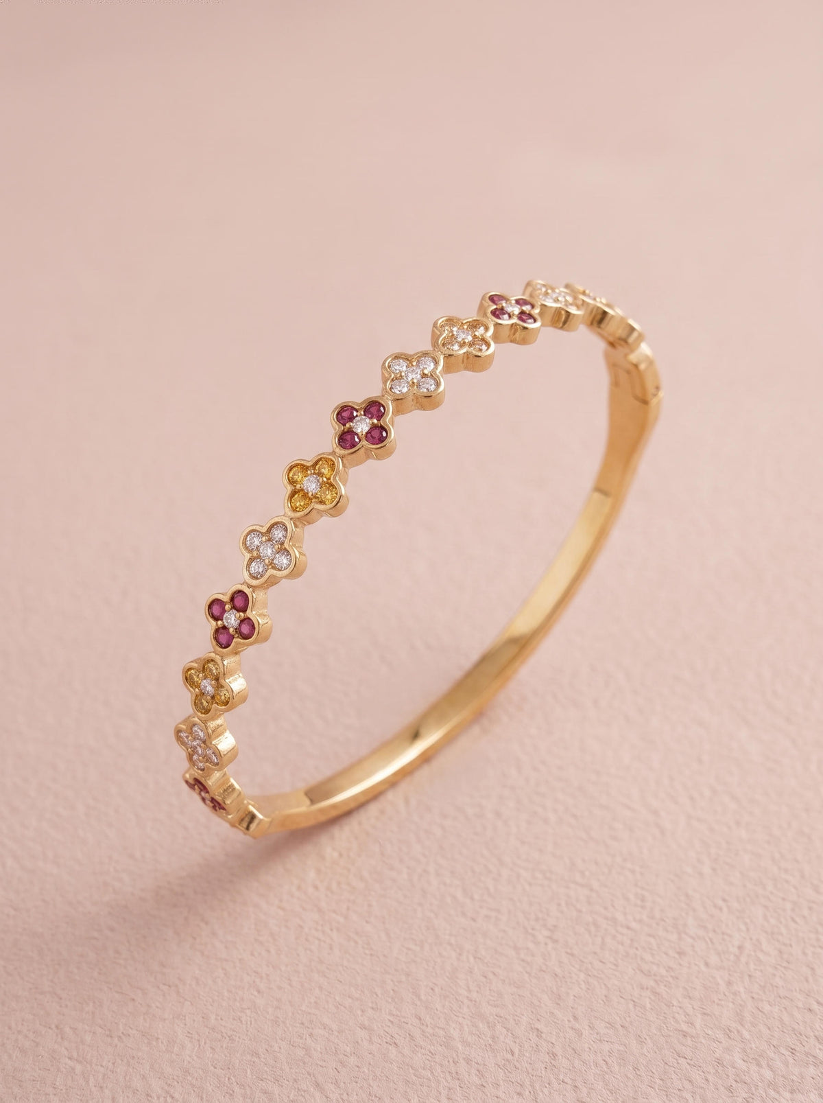 Bracelet Lyana – Jonc Ouvrable – Marron